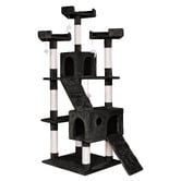 Hoxton Room 180cm Fir Wood &amp; Plush Cat Scratching Tree