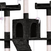 Hoxton Room 180cm Fir Wood &amp; Plush Cat Scratching Tree