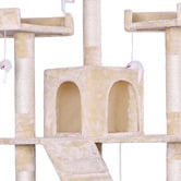 Hoxton Room 180cm Fir Wood &amp; Plush Cat Scratching Tree