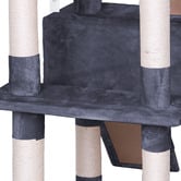 Hoxton Room 180cm Fir Wood &amp; Plush Cat Scratching Tree