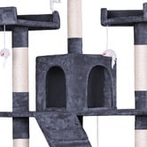 Hoxton Room 180cm Fir Wood &amp; Plush Cat Scratching Tree