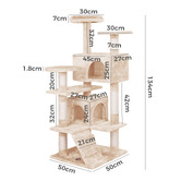 Hoxton Room 132cm Mafdet Cat Tree