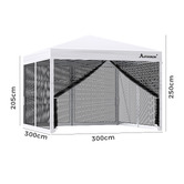 Hoxton Room 3 x 3m Kelvin Mesh Outdoor Pop-Up Gazebo