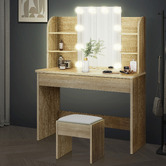 Hoxton Room 2 Piece Taimi Dressing Table &amp; Stool Set