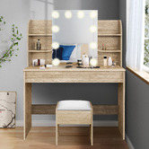 Hoxton Room 2 Piece Taimi Dressing Table &amp; Stool Set