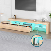 Hoxton Room 221cm Lavigne LED Entertainment TV Unit
