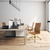 Hoxton Room Milton Faux Leather Executive Chair