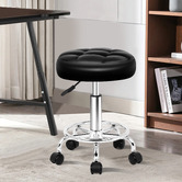 Hoxton Room Zora Faux Leather Office/Salon Stool