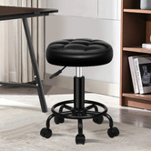 Hoxton Room Zora Faux Leather Office/Salon Stool