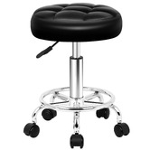 Hoxton Room Zora Faux Leather Office/Salon Stool
