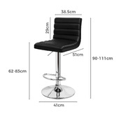 Hoxton Room Tristan Faux Leather Adjustable Barstools