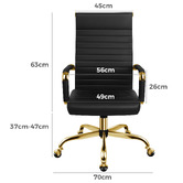 Hoxton Room Milton Faux Leather Executive Chair