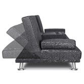 Hoxton Room Kyrylo 2 Seater Single Upholstered Sofa Bed