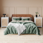 Hoxton Room Geoffrey 3 Drawer Bedside Table