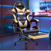 Hoxton Room Aeruth Massage &amp; Gaming Chair with Footrest