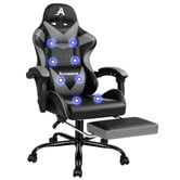 Hoxton Room Aeruth Massage &amp; Gaming Chair with Footrest