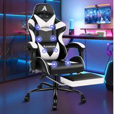 Hoxton Room Aeruth Massage &amp; Gaming Chair with Footrest