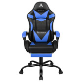 Hoxton Room Delina LED Massage &amp; Gaming Chair with Footrest