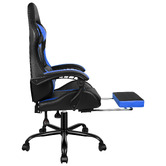 Hoxton Room Delina LED Massage &amp; Gaming Chair with Footrest