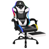 Hoxton Room Delina LED Massage &amp; Gaming Chair with Footrest