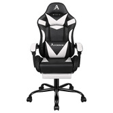Hoxton Room Delina LED Massage &amp; Gaming Chair with Footrest