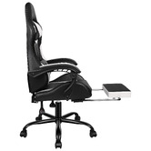 Hoxton Room Delina LED Massage &amp; Gaming Chair with Footrest