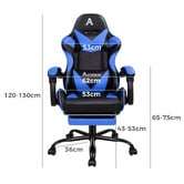 Hoxton Room Aeruth Massage &amp; Gaming Chair with Footrest