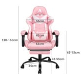 Hoxton Room Aeruth Massage &amp; Gaming Chair with Footrest