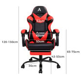 Hoxton Room Aeruth Massage &amp; Gaming Chair with Footrest