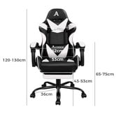 Hoxton Room Aeruth Massage &amp; Gaming Chair with Footrest