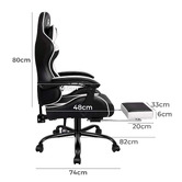 Hoxton Room Aeruth Massage &amp; Gaming Chair with Footrest