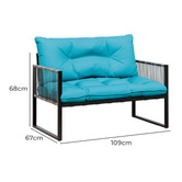 Hoxton Room 2 Seater Zenebe Outdoor Lounge Set
