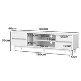 Hoxton Room 180cm Alduin Entertainment Unit