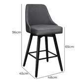 Hoxton Room 65cm Augusta Swivel Bar Stools