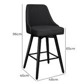 Hoxton Room 65cm Augusta Swivel Bar Stools