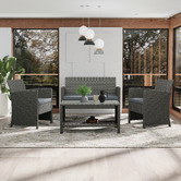 Hoxton Room 4 Seater Matteo Outdoor Lounge Set