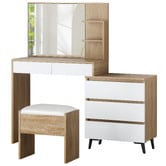 Hoxton Room 2 Piece Ophelia Dressing Table &amp; Stool Set
