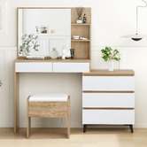 Hoxton Room 2 Piece Ophelia Dressing Table &amp; Stool Set