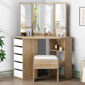 Hoxton Room 2 Piece Sabine Dressing Table &amp; Stool Set
