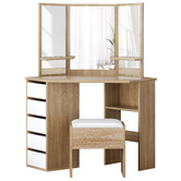 Hoxton Room 2 Piece Sabine Dressing Table &amp; Stool Set
