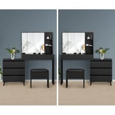 Hoxton Room 2 Piece Ophelia Dressing Table &amp; Stool Set