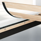Hoxton Room White Vernon Faux Leather Bed Frame
