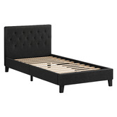 Hoxton Room Charcoal Vernon Upholstered Bed Frame