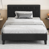Hoxton Room Charcoal Vernon Upholstered Bed Frame