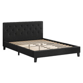Hoxton Room Charcoal Vernon Upholstered Bed Frame