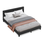 Hoxton Room Charcoal Vernon Upholstered Bed Frame