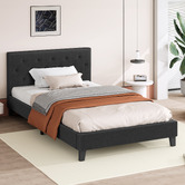 Hoxton Room Charcoal Vernon Upholstered Bed Frame