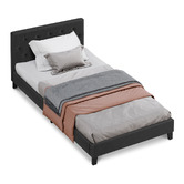 Hoxton Room Charcoal Vernon Upholstered Bed Frame