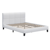 Hoxton Room White Cassandra Faux Leather Bed Frame