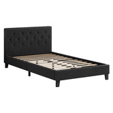 Hoxton Room Charcoal Vernon Upholstered Bed Frame